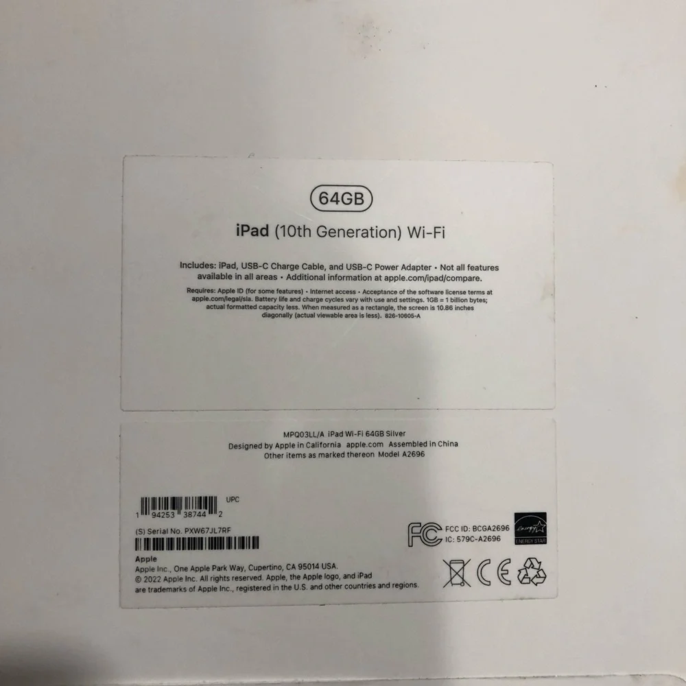 Apple ipad 10
